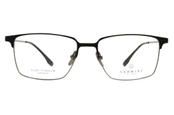 Unisex okulary korekcyjne VERMARI VOT0037 C1 — prostokątne, czarny mat