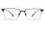 Okulary korekcyjne unisex Vermari Milano VOT0037 C1 czarny mat z grafitowym dołem tytan widok z przodu