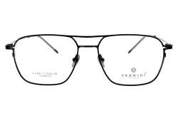 Unisex okulary korekcyjne VERMARI VOT0087 C6 — aviator, czarny mat