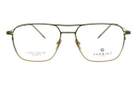 Męskie okulary korekcyjne VERMARI VOT0087 C4 — aviator, oliwkowy mat