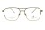 Okulary korekcyjne unisex Vermari Milano VOT0087 C4 oliwkowy mat z złotym dołem tytan widok z przodu