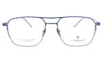 Męskie okulary korekcyjne VERMARI VOT0087 C3 — aviator, niebieski mat