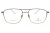 Okulary korekcyjne unisex Vermari Milano VOT0087 C2 grafitowy mat z złotymi akcentami tytan widok z przodu
