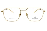 Męskie okulary korekcyjne VERMARI VOT0087 C1 — aviator, złoty mat