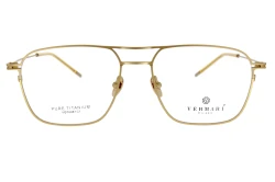 Unisex okulary korekcyjne VERMARI VOT0087 C1 — aviator, złoty mat