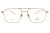 Okulary korekcyjne unisex Vermari Milano VOT0087 C1 złoty mat tytan widok z przodu