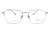Okulary korekcyjne unisex Vermari Milano VOT0086 C7 srebrny mat tytan widok z przodu