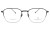 Okulary korekcyjne unisex Vermari Milano VOT0086 C6 czarno-srebrne tytanowe widok z przodu