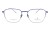 Okulary korekcyjne unisex Vermari Milano VOT0086 C2 niebieski mat z srebrnym dołem tytan widok z przodu