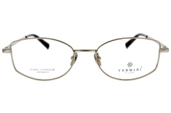 Damskie okulary korekcyjne VERMARI VOT0084 C3 — wielokątne, złoty mat