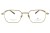 Okulary korekcyjne unisex Vermari Milano VOT0083 C3 złoty mat tytan widok z przodu