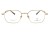 Okulary korekcyjne unisex Vermari Milano VOT0083 C2 złoty mat tytan widok z przodu