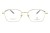 Okulary korekcyjne unisex Vermari Milano VOT0083 C1 złoty mat tytan widok z przodu