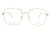 Okulary korekcyjne unisex Vermari Milano VE912 C1 złoty mat stal szlachetna widok z przodu