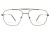 Okulary korekcyjne unisex Vermari Milano VE898 C3 brązowy mat metal widok z przodu