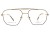 Okulary korekcyjne unisex Vermari Milano VE898 C2 złoty mat tytan widok z przodu