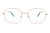 Okulary korekcyjne unisex Vermari Milano VE903 C2 złoty mat metal widok z przodu