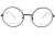 Okulary korekcyjne unisex Vermari Milano VE861 C3 czarny mat metal widok z przodu