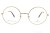 Okulary korekcyjne unisex Vermari Milano VE861 C2 złoty mat metal widok z przodu