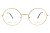 Okulary korekcyjne unisex Vermari Milano VE861 C1 złoty mat metal widok z przodu