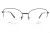 Okulary korekcyjne damskie Vermari Milano VE884 C2 czarny mat metal widok z przodu