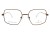 Okulary korekcyjne damskie Vermari Milano VE858 C3 brązowy mat metal widok z przodu