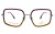 Okulary korekcyjne damskie Vermari Milano VE857 C2 gradient fioletowo-żółto-zielony acetat+metal widok z przodu
