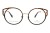 Okulary korekcyjne damskie Vermari Milano VE855 C2 czarno-złote acetat+metal widok z przodu