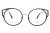Okulary korekcyjne damskie Vermari Milano VE855 C1 czarne z wielokolorowym wzorem acetat+metal widok z przodu