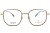 Okulary korekcyjne unisex Vermari Milano VOT0080 C4 złoty mat tytan widok z przodu