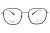 Okulary korekcyjne unisex Vermari Milano VOT0080 C2 czarny z złotymi akcentami tytan widok z przodu
