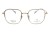 Okulary korekcyjne unisex Vermari Milano VOT0080 C3 złoty mat tytan widok z przodu