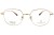 Okulary korekcyjne unisex Vermari Milano VOT0079 C4 złoty tytan widok z przodu