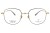 Okulary korekcyjne unisex Vermari Milano VOT0079 C3 oliwkowy mat z złotymi akcentami tytan widok z przodu