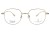 Okulary korekcyjne unisex Vermari Milano VOT0079 C2 złoty mat tytan widok z przodu