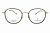 Okulary korekcyjne unisex Vermari Milano VOT0078 C5 złoty z brązowym szylkretem tytan widok z przodu