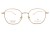 Okulary korekcyjne unisex Vermari Milano VOT0078 C4 złoty mat tytan widok z przodu