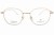 Okulary korekcyjne unisex Vermari Milano VOT0078 C2 złoty połysk tytan widok z przodu
