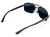 Prius PRM-V18 C1 czarne okulary pilotki metalowe - widok z boku